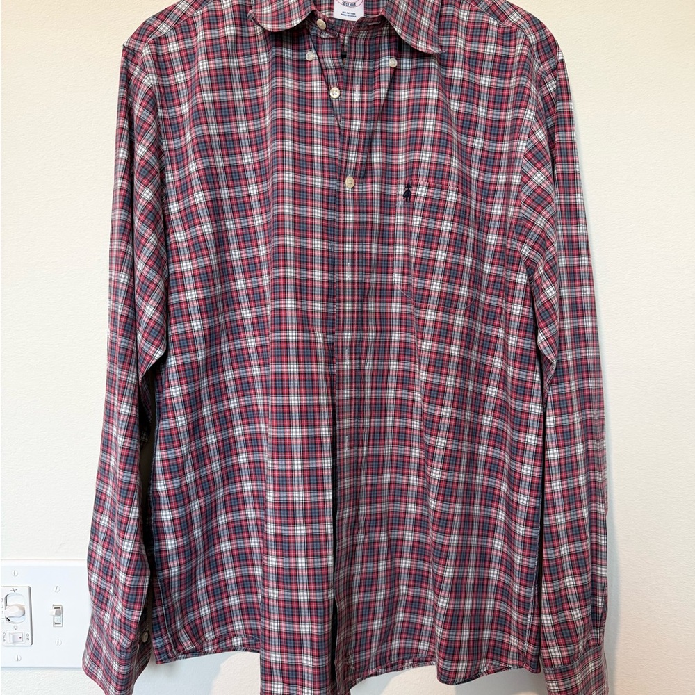 Brooks Brothers Red and Blue Plaid Shirt